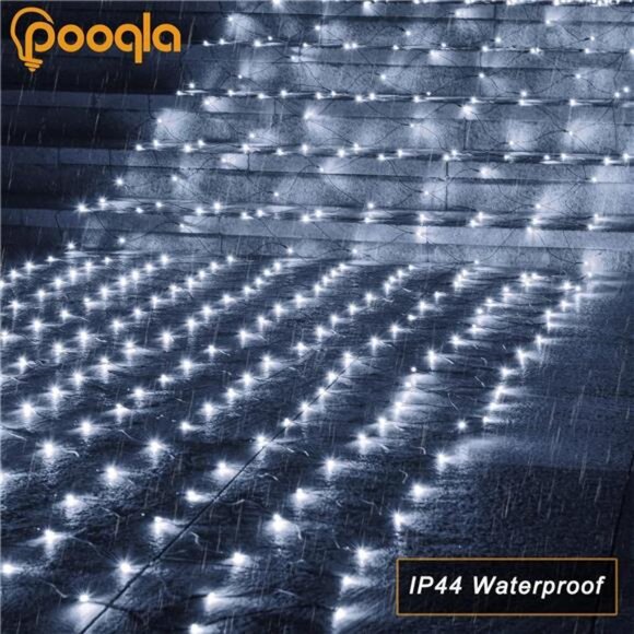 Cool White Net Lights, 360 LED Outdoor Christmas Net Lights, 21x5 ft Mesh Lights - Picture 6 of 7